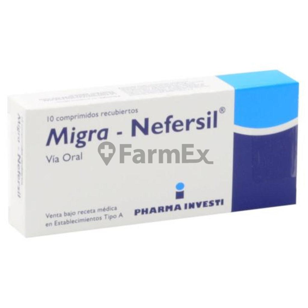 Migra-Nefersil x 10 comprimidos PHARMA INVESTI